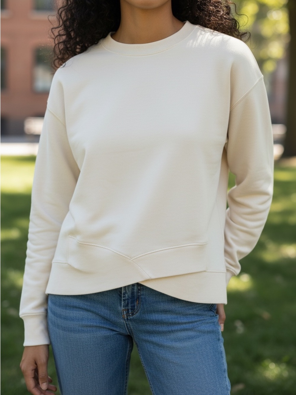 Cream Crewneck Sweatshirt